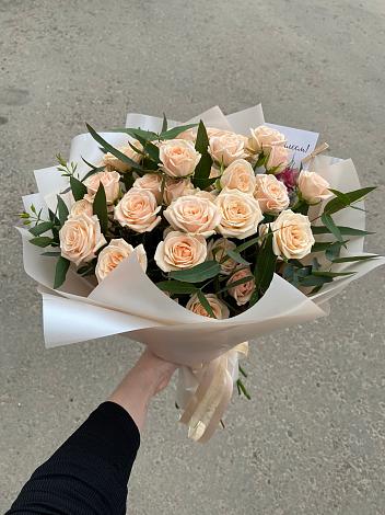 Букет Кремовые розы Латте в Сасово